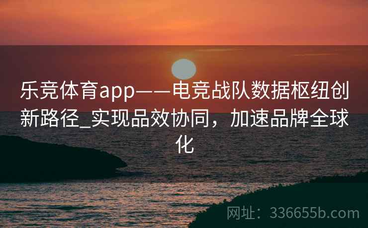 乐竞体育app——电竞战队数据枢纽创新路径_实现品效协同，加速品牌全球化