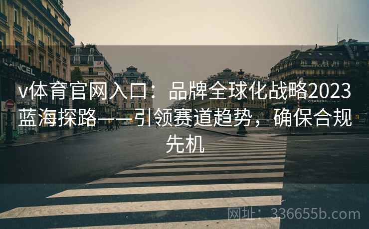 v体育官网入口:品牌全球化战略2023蓝海探路——引领赛道趋势,确保合规先机 v体育官网入口:品牌全球化战略2023蓝海探路——引领赛道趋势,确保合规先机